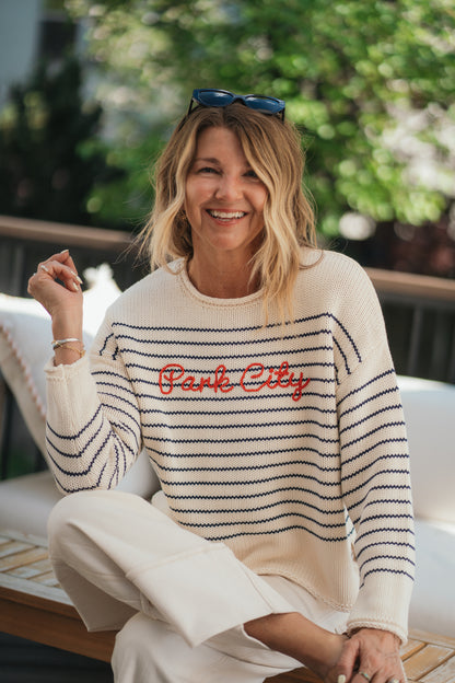 Cotton PC Stripe Sweater