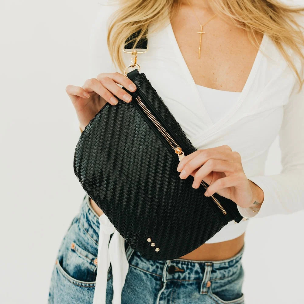 Diagonal Woven Westlyn Crossbody Bag