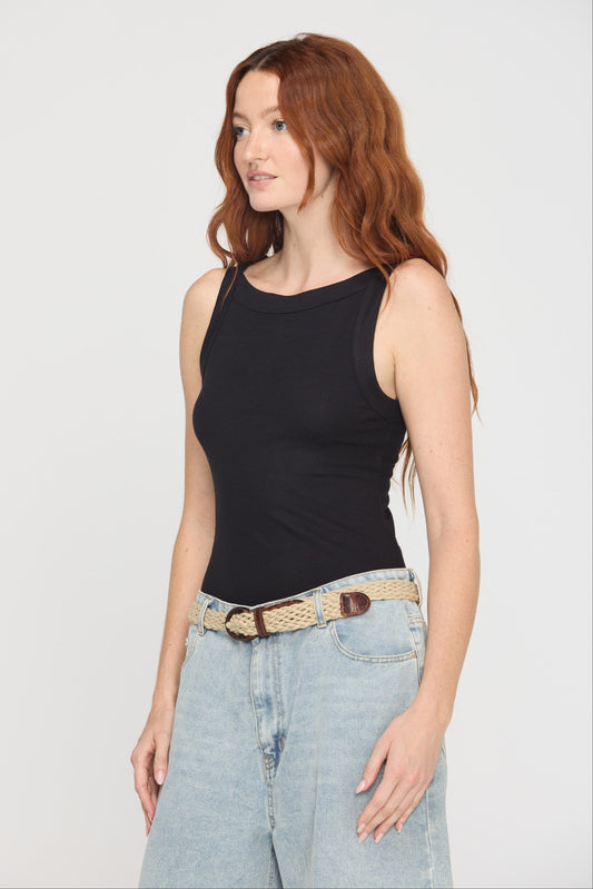 Emil High Neck Rib Tank