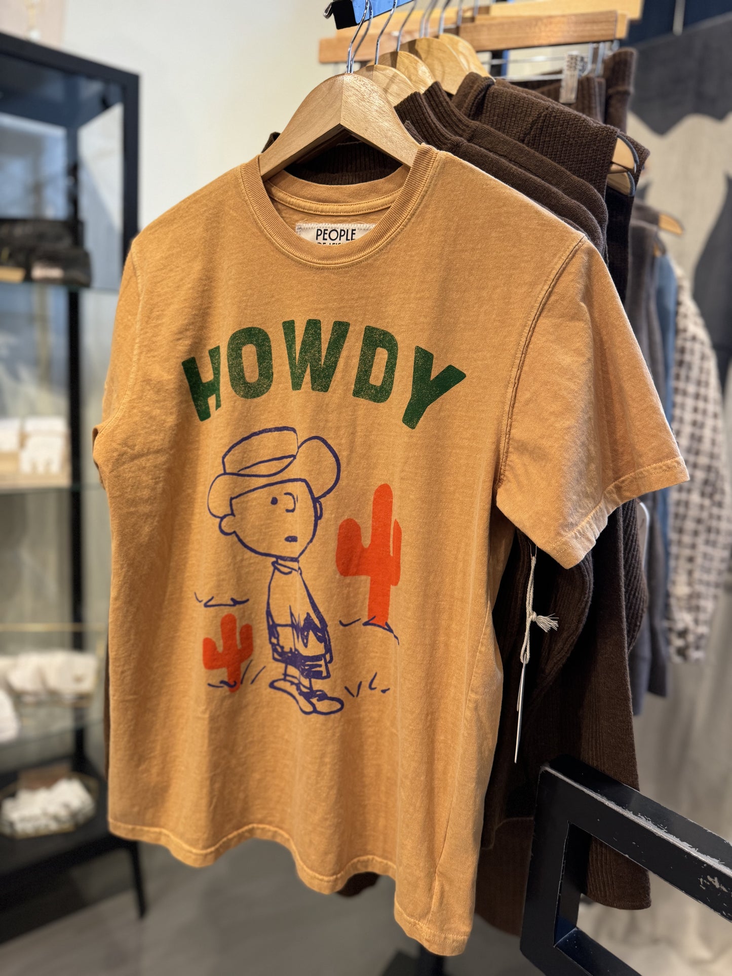 Peanuts Cowboy Charlie Tee