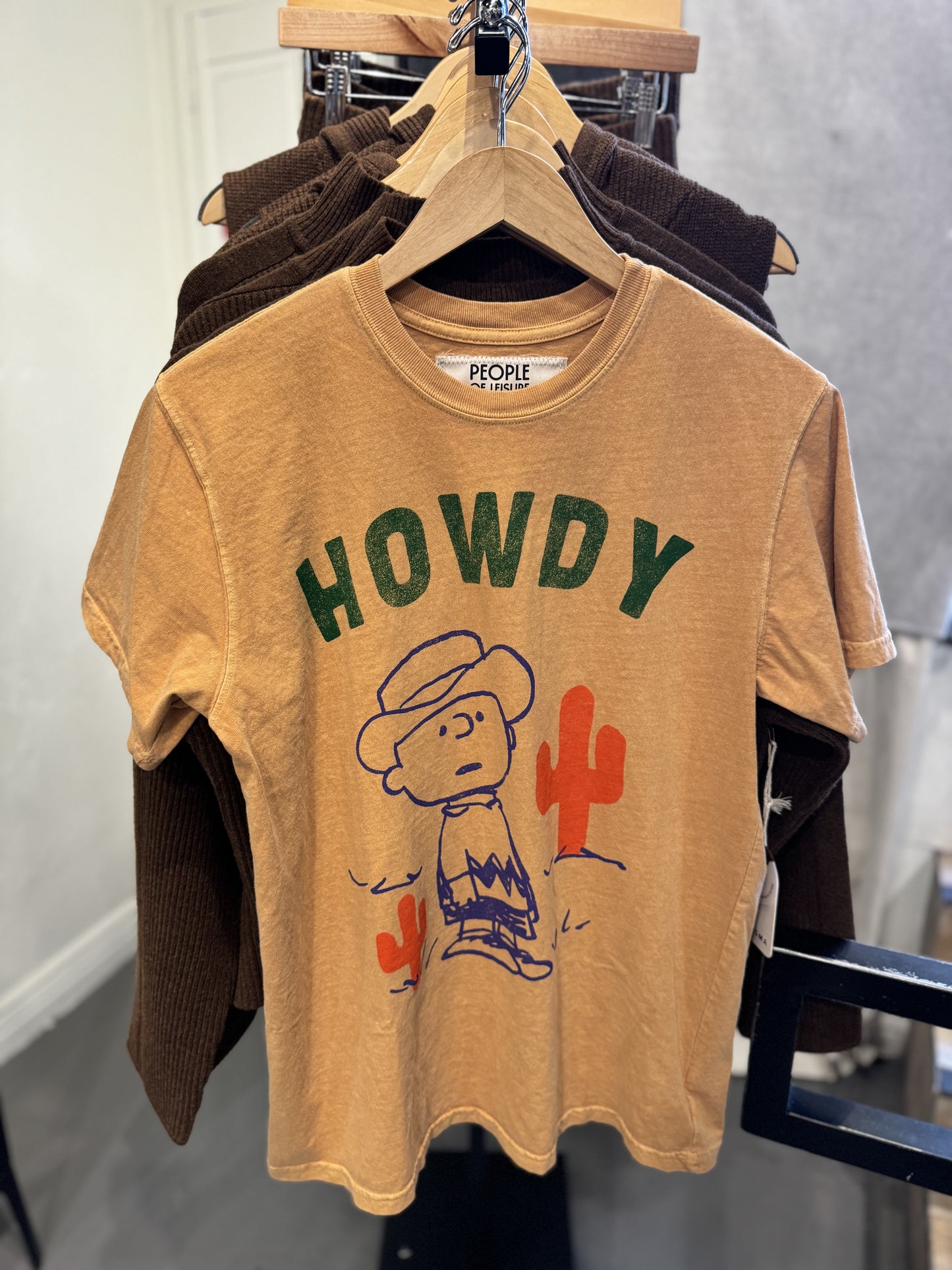 Peanuts Cowboy Charlie Tee