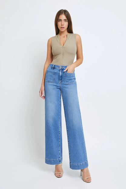 Nori Front Pocket Wide Leg Jean