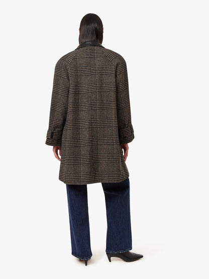 Plaid A Line Coat