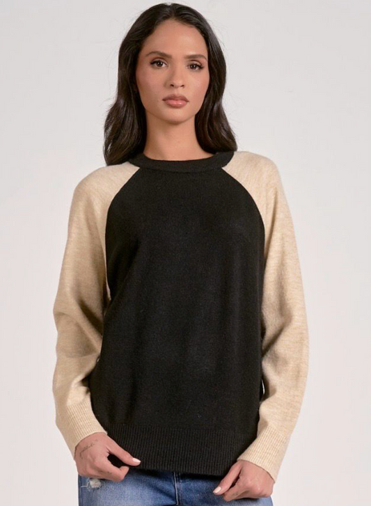 Colorblock Raglan Sweater