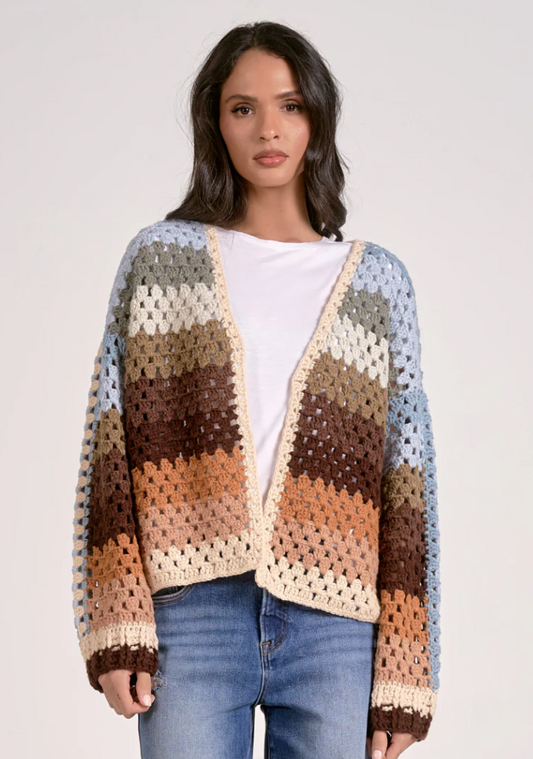 Stripe Crochet Sweater