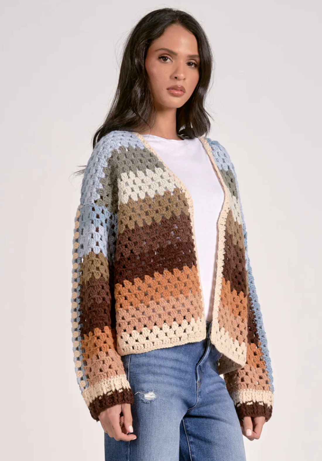 Stripe Crochet Sweater