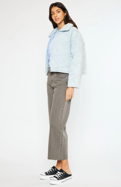 Luciana Denim Puffer Jacket