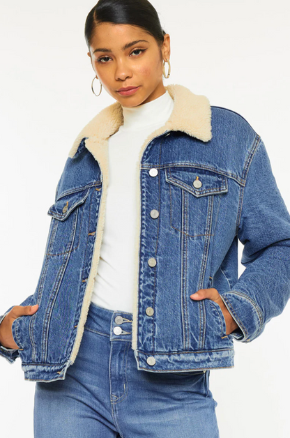 Rosalia Cropped Sherpa Jacket