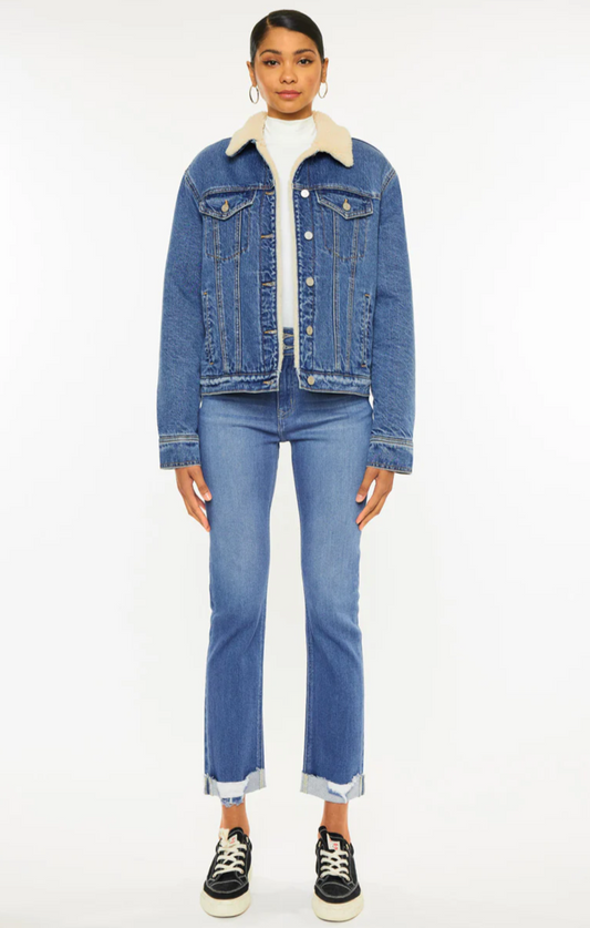 Rosalia Cropped Sherpa Jacket