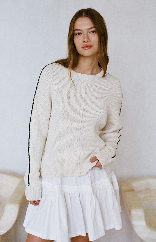 Knit Cotton Ribbed Top