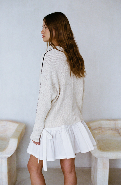 Knit Cotton Ribbed Top