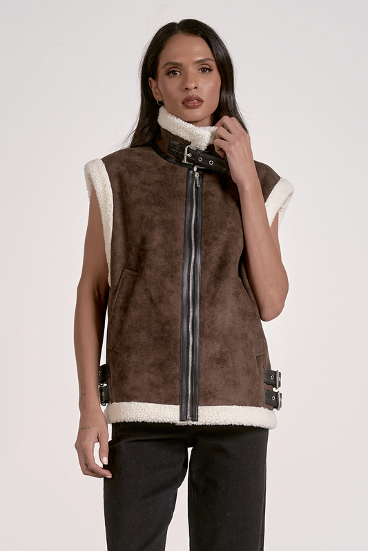 Sabrina Shearling Vest