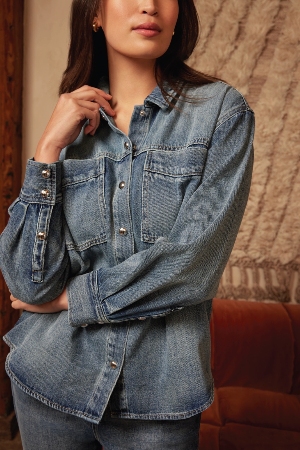 Oversized Denim Shirt