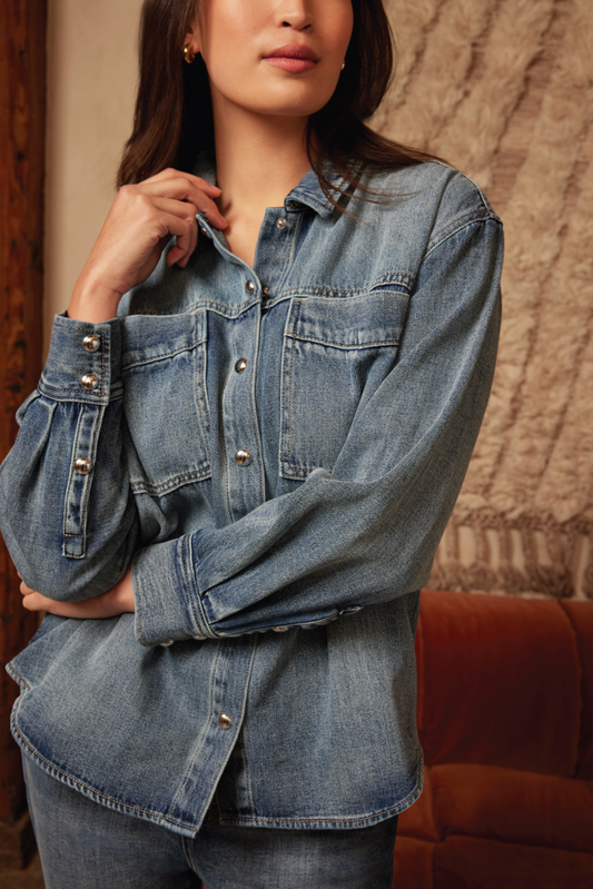 Oversized Denim Shirt
