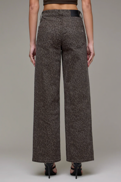 Logan Brown Cheetah Jean