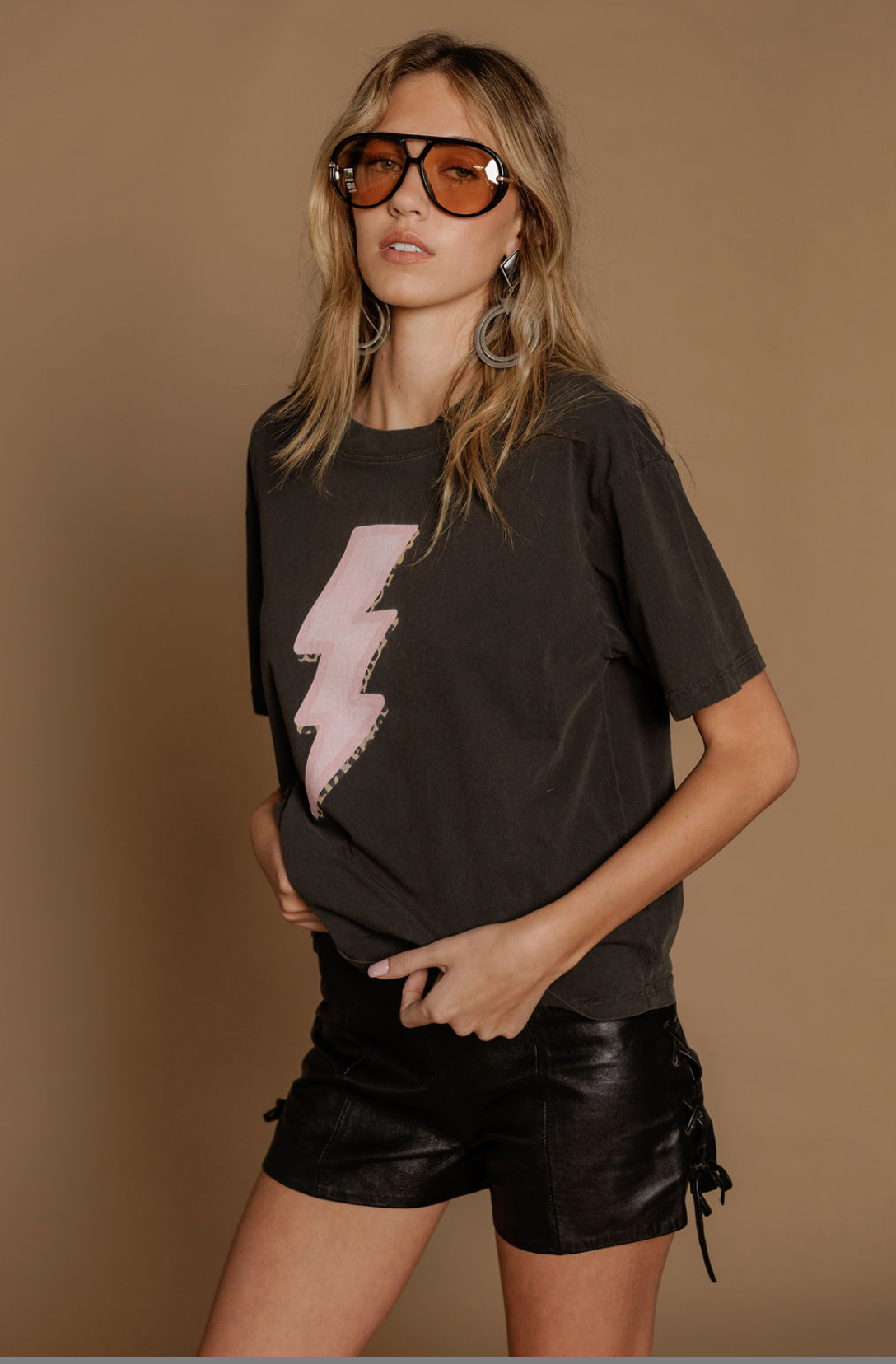 Leopard Lightning Strick Tee