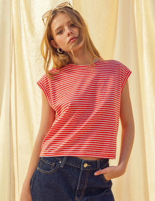 Stripe Slub Top