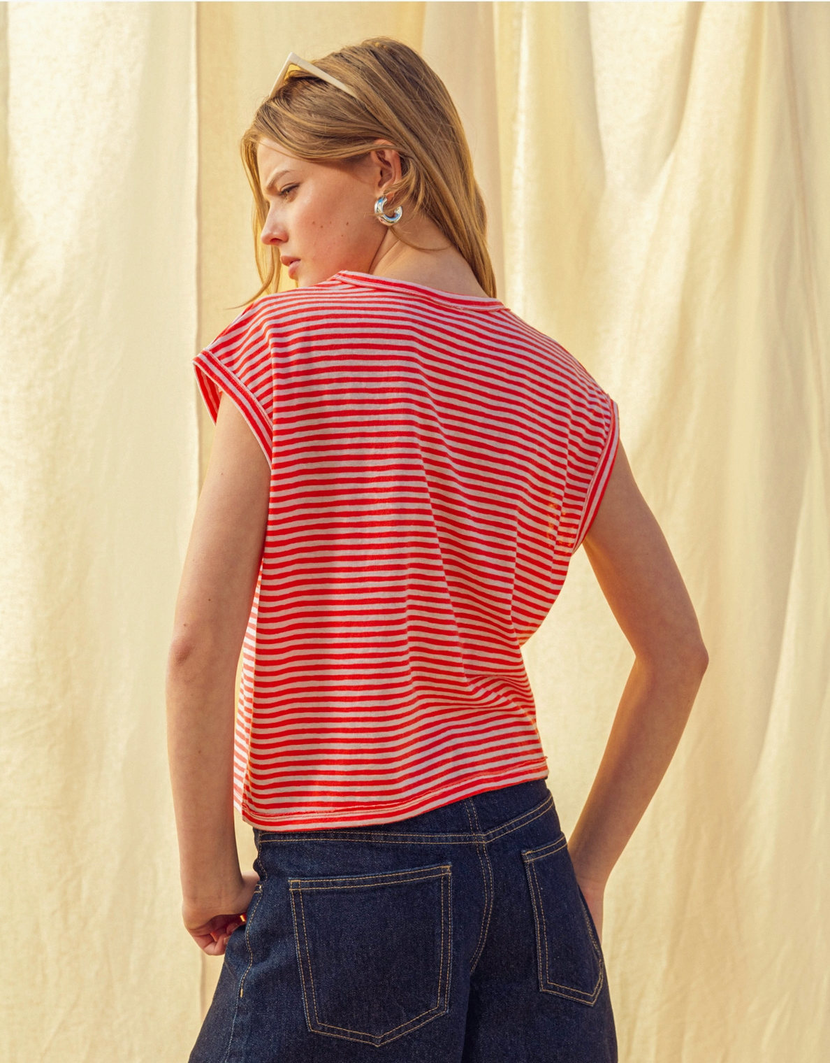 Stripe Slub Top