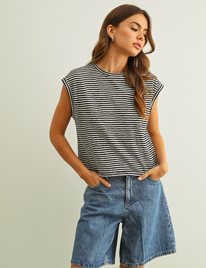 Stripe Slub Top