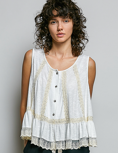 Lacey Sleeveless Top