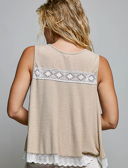 Lacey Sleeveless Top