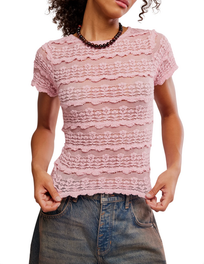 Angelina Lace Tee