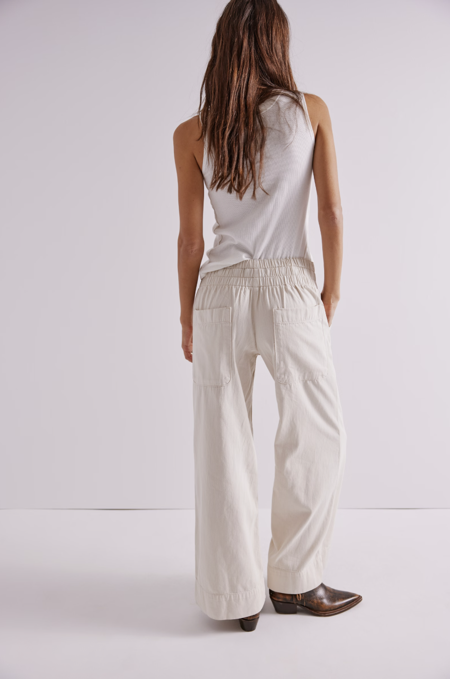Breezy Denim Pull On Pant