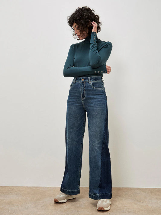 Zia Godet Side Panel Wide Jeans