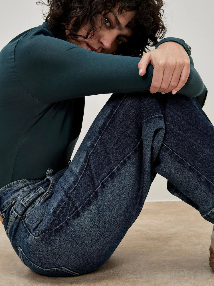 Zia Godet Side Panel Wide Jeans