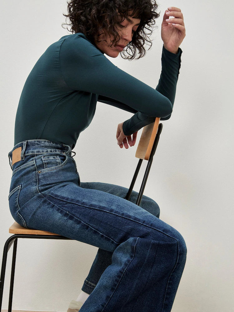 Zia Godet Side Panel Wide Jeans