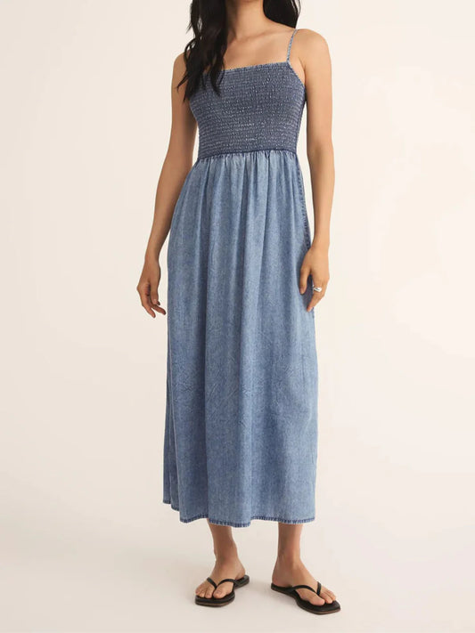 Bayside Chambray Midi Dress