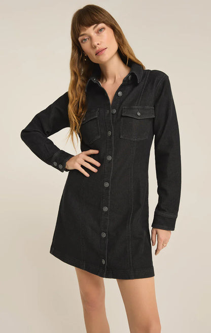 Candice Knit Denim Dress