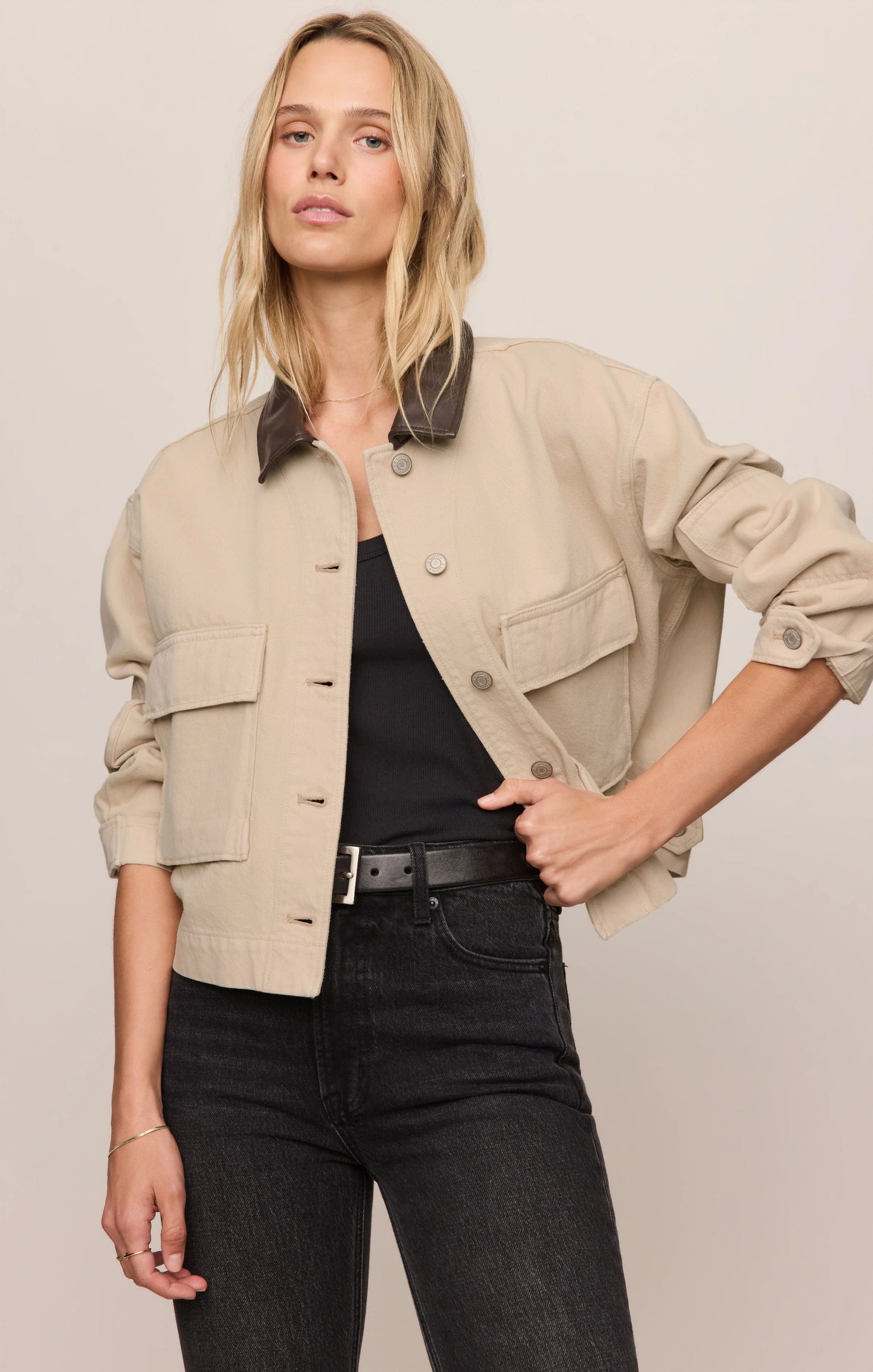 Rey Cropped Chore Jacket