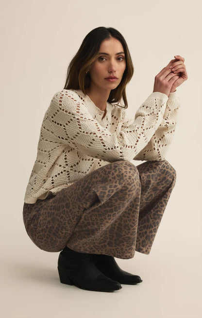 Marli Denim Leopard Pant