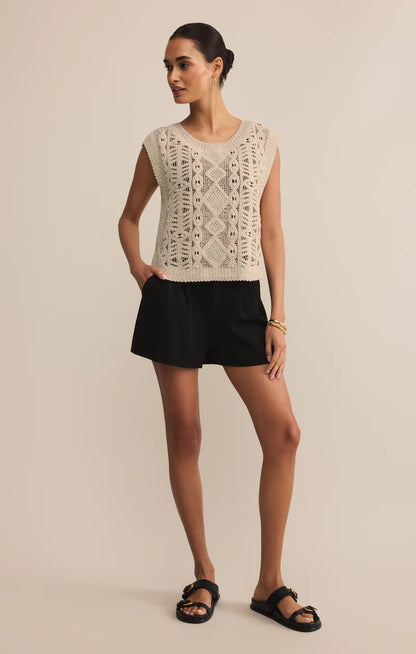 Baroque Crochet Sweater Top
