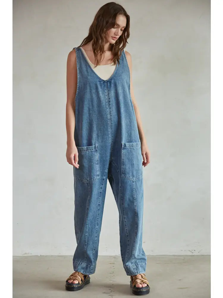 Maxwell Denim Jumpsuit