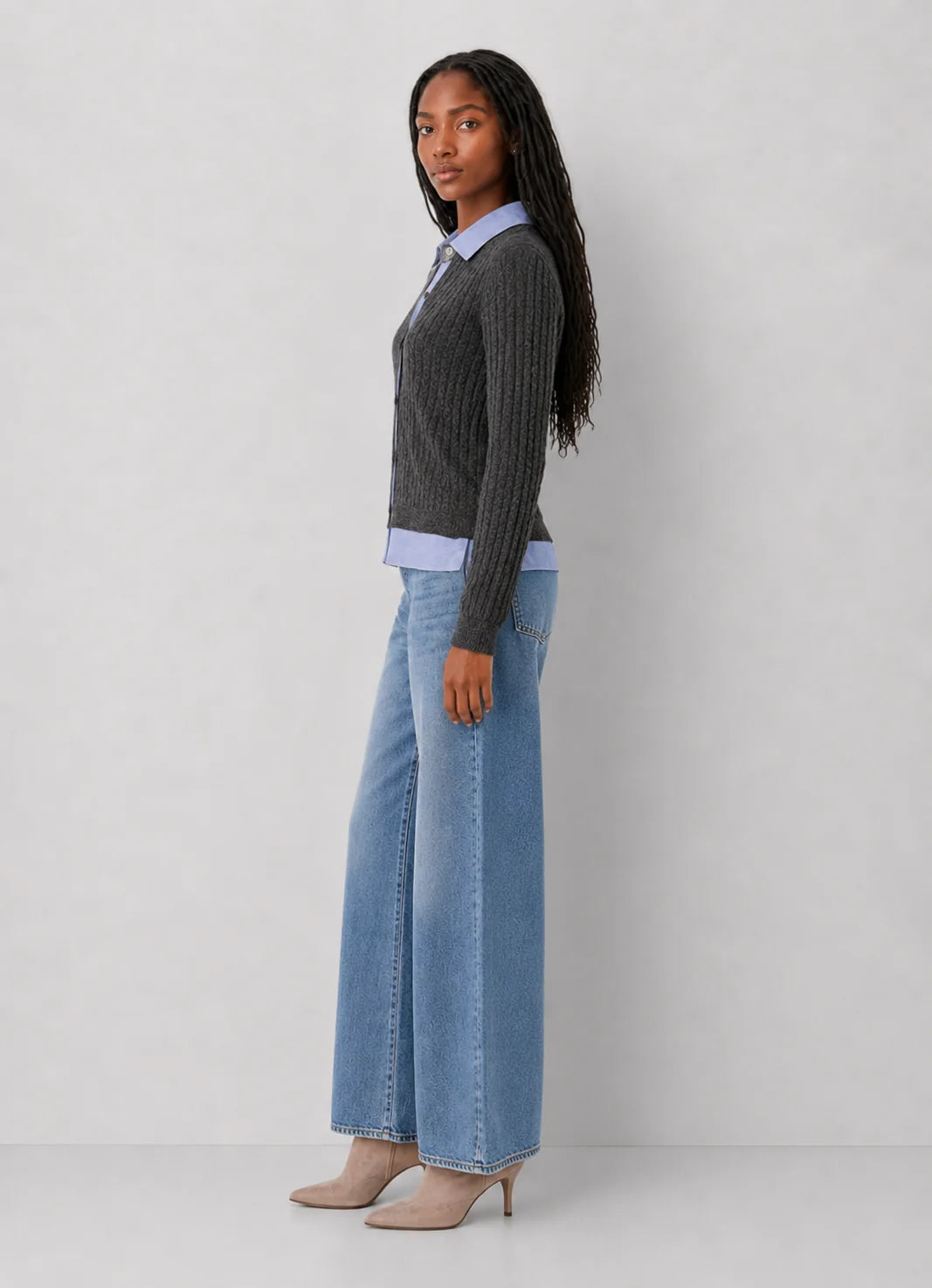 Clara Mixed Media Cardigan
