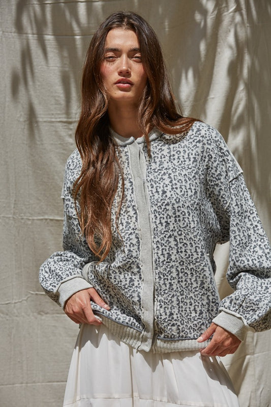 Cheetah Print Cardigan