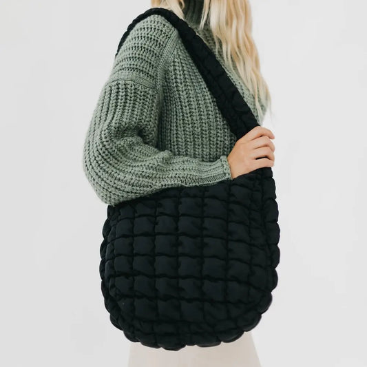 Carmen Quilted Hobo Tote