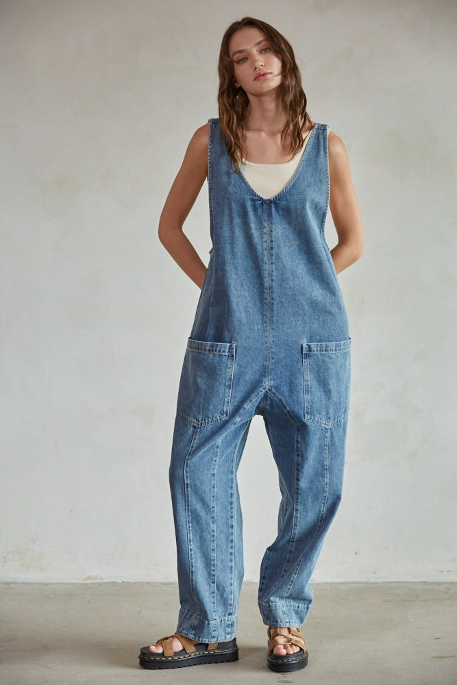 Maxwell Denim Jumpsuit