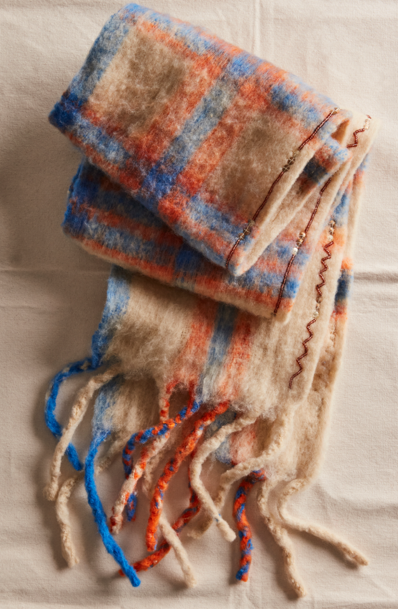 Highland Plaid Skinny Scarf