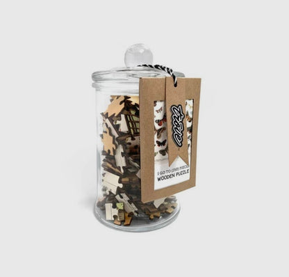 Wooden Puzzle in Jar
