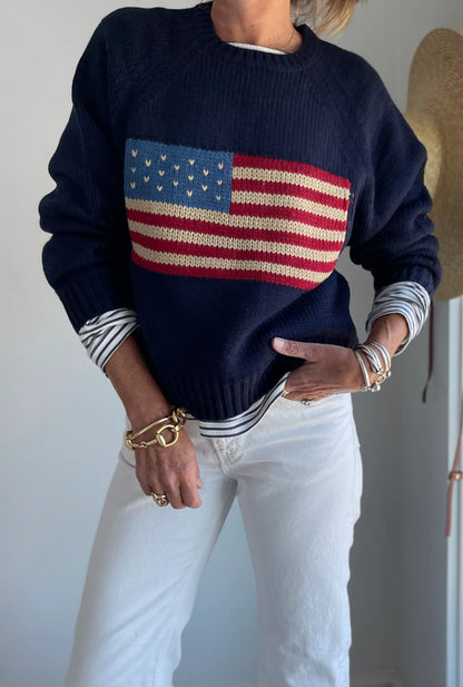 Vintage Flag Sweater