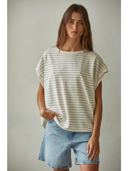 Knit Striped Jersey top