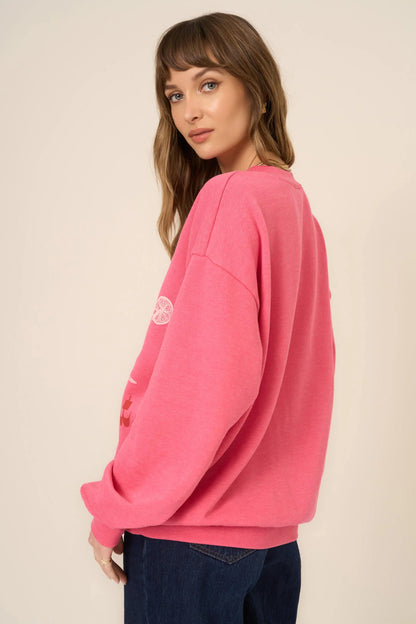 Making Spirits Bright Sweatshirt, Raspberry