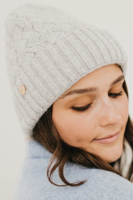 Satin Lined Cashmere Beanie