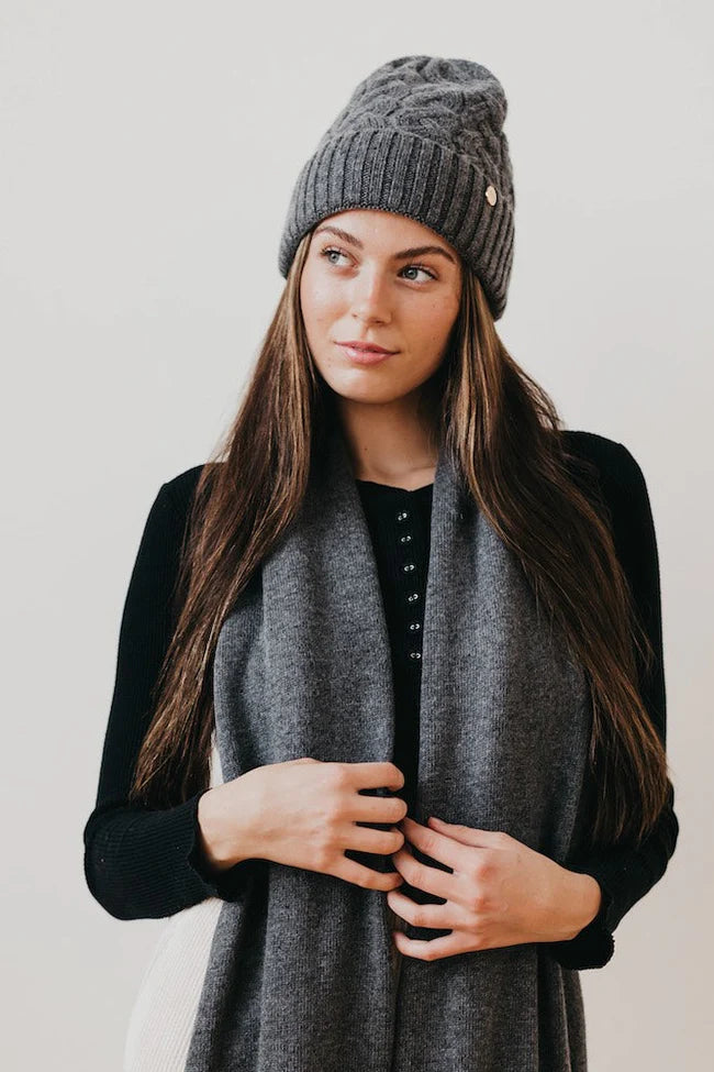 Satin Lined Cashmere Beanie