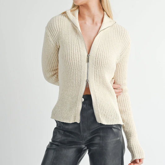 Tori Ribbed Cardi