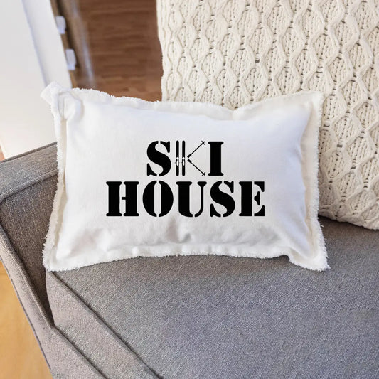 Ski House Pillow
