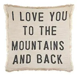 Mountains and Back Pillow
